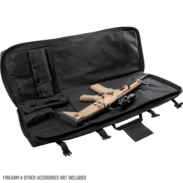 Barska BI12032 Loaded Gear 40 Tactical Rifle Bag for Shooting Range - Durable Black RX 300 Gun Case with Padded Interior | Perfect for Range Days, Hunting Trips & Firearm Storage