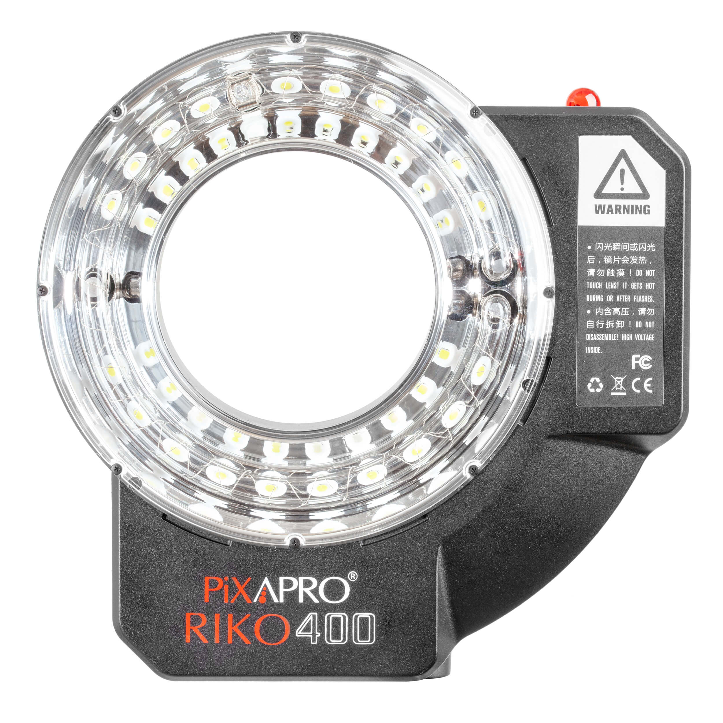 RIKO400 400Ws Professional Daylight Ring Flash for Studio Photography - Compatible with Godox AR400 - Perfect for Portrait, Macro & Fashion Photography