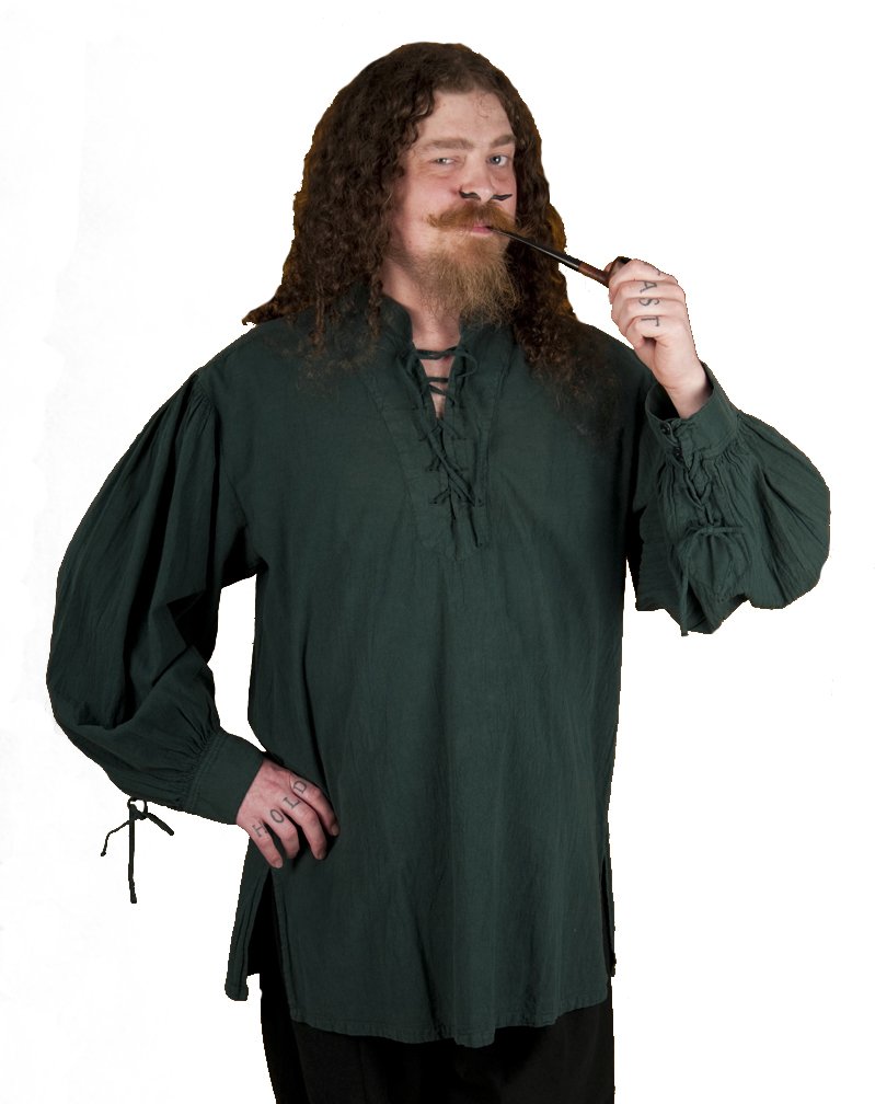 Authentic Pirate Shirt - Historically Accurate Privateer Costume for Men - Perfect for Halloween, Cosplay, and Renaissance Fairs