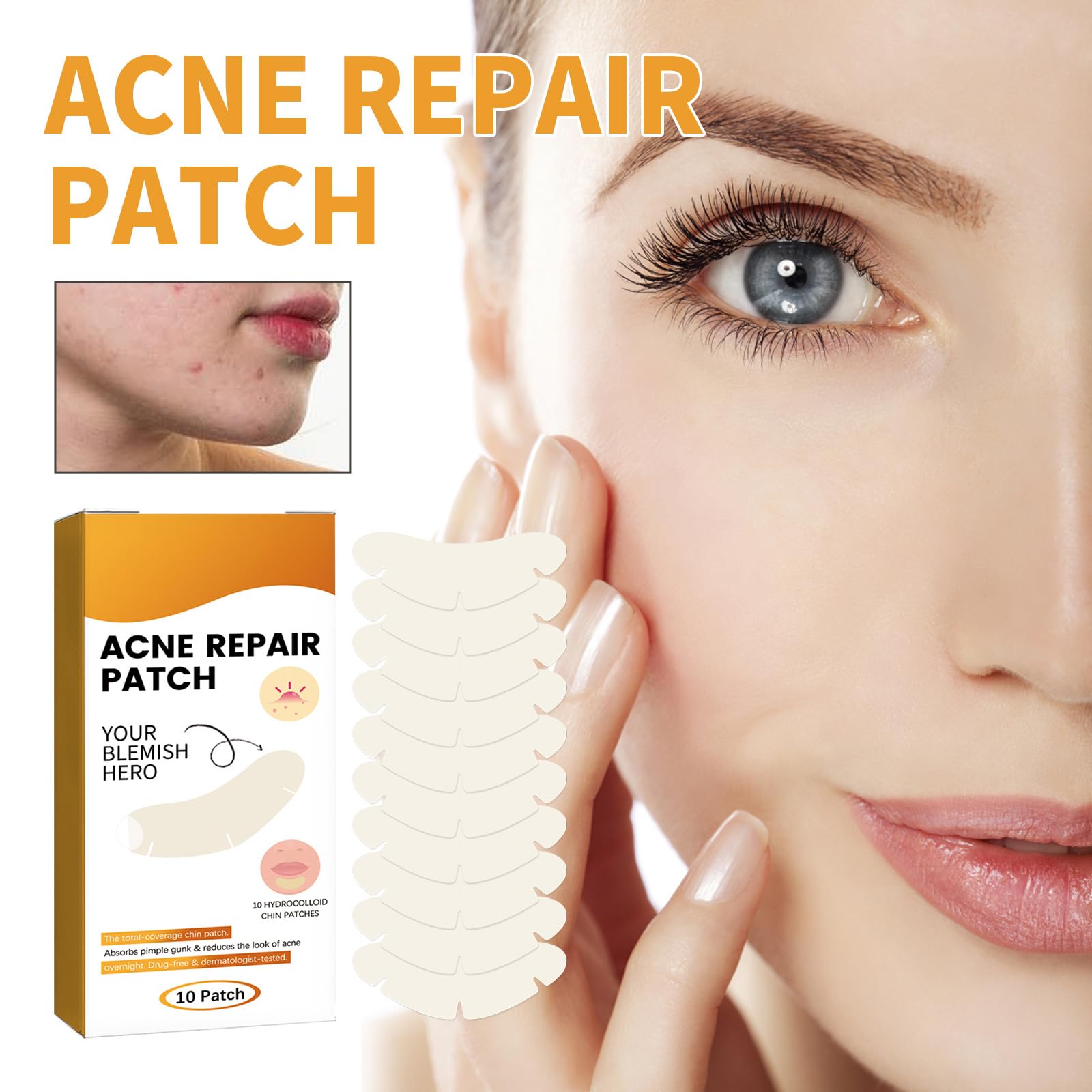 Best Mighty Pimple Patches for Face - Acne Repair & Treatment | Vegan & Cruelty-Free Skin Care | Perfect for Forehead Wrinkles & Smile Lines | Ideal for Overnight Spot Treatment & Daily Skincare Routine