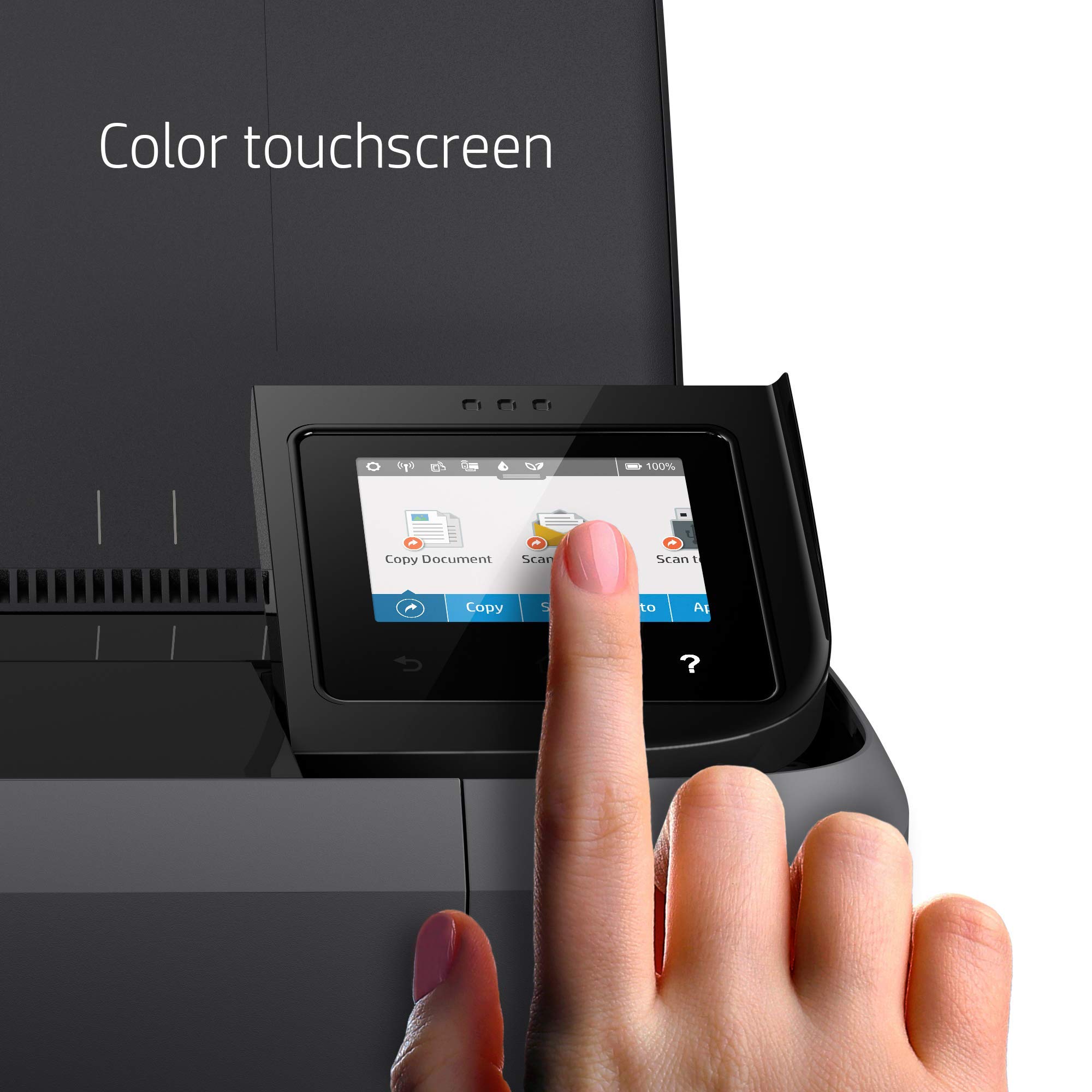 HP OfficeJet 250 Portable All-in-One Printer - Wireless, Mobile Printing, Compact Design (Renewed) | Ideal for Home Office, Business Travel & On-the-Go Printing (Model CZ992A)