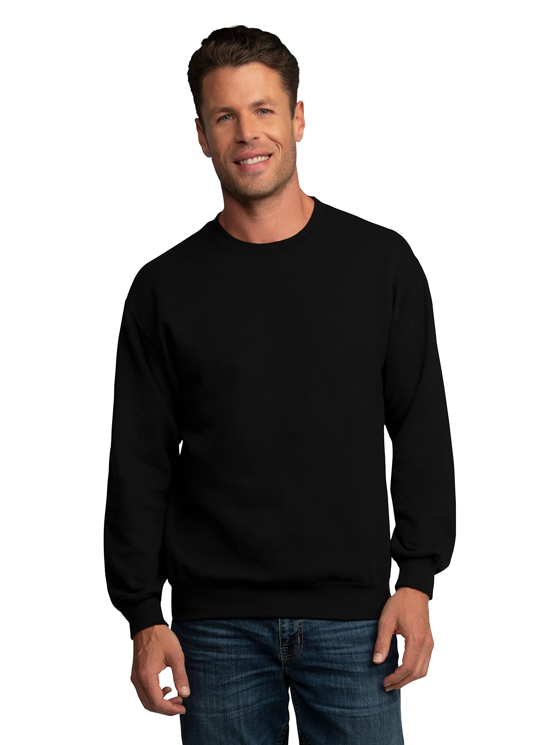 Fruit of the Loom Men's Moisture Wicking Eversoft Fleece Sweatshirt - Soft Comfort Pullover for Casual Wear, Gym & Outdoor Activities