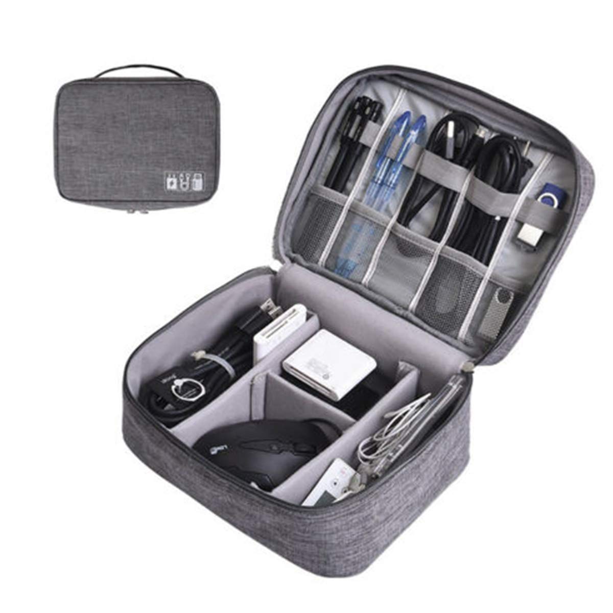 Premium USB Cable Organizer Bag - Durable Storage Case for Chargers, Cables & Electronic Accessories | Perfect for Travel, Office & Home Organization