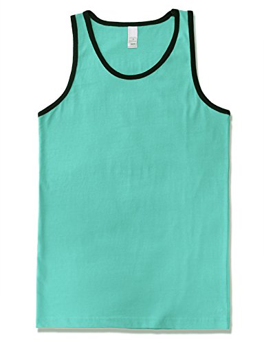 Contrast Trim Aqua Black