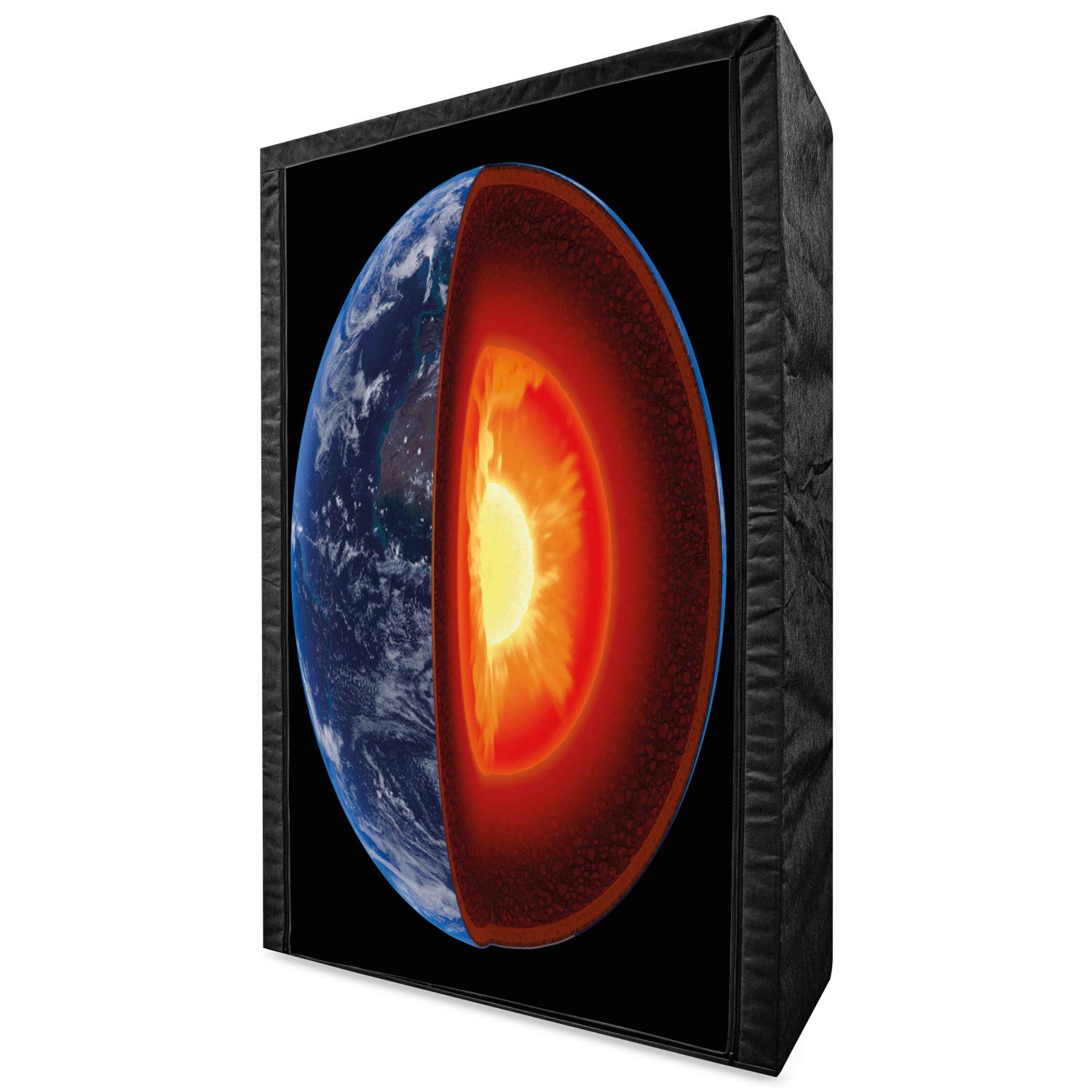 Ambesonne Earth Themed Portable Fabric Wardrobe - 42.5