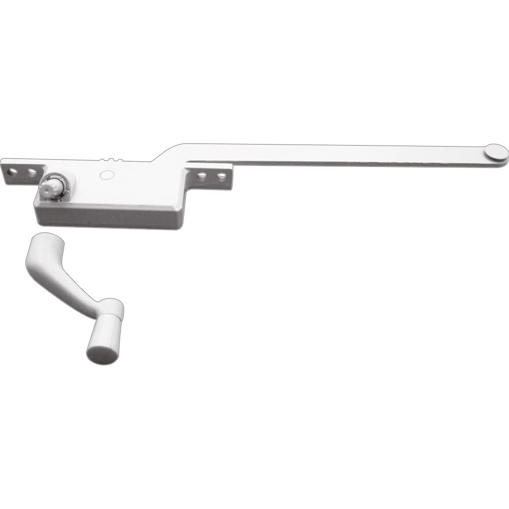 Prime-Line H 3710 9-Inch Left-Hand Diecast Casement Window Operator - Square Type (Single Pack) - Perfect for Home Window Ventilation & Easy Operation