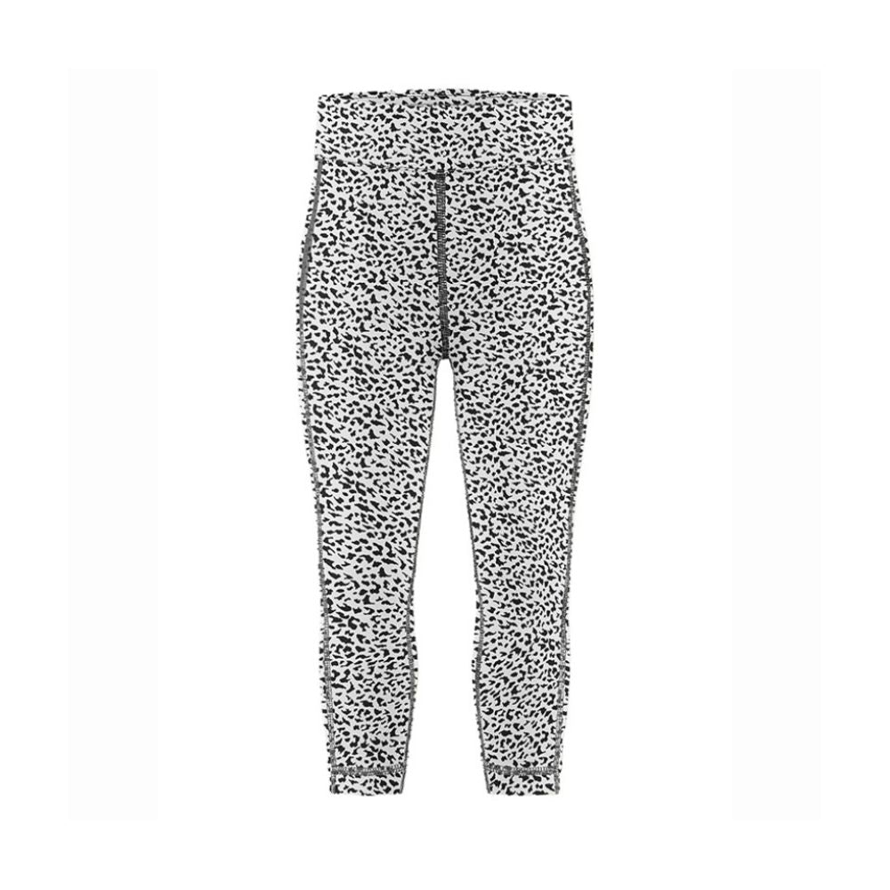 White Pepper Girls Base Layer Leggings - Jaguar Black for Ages 2-7 Years | Warm Winter Thermal Underwear for Outdoor Play & School Activities