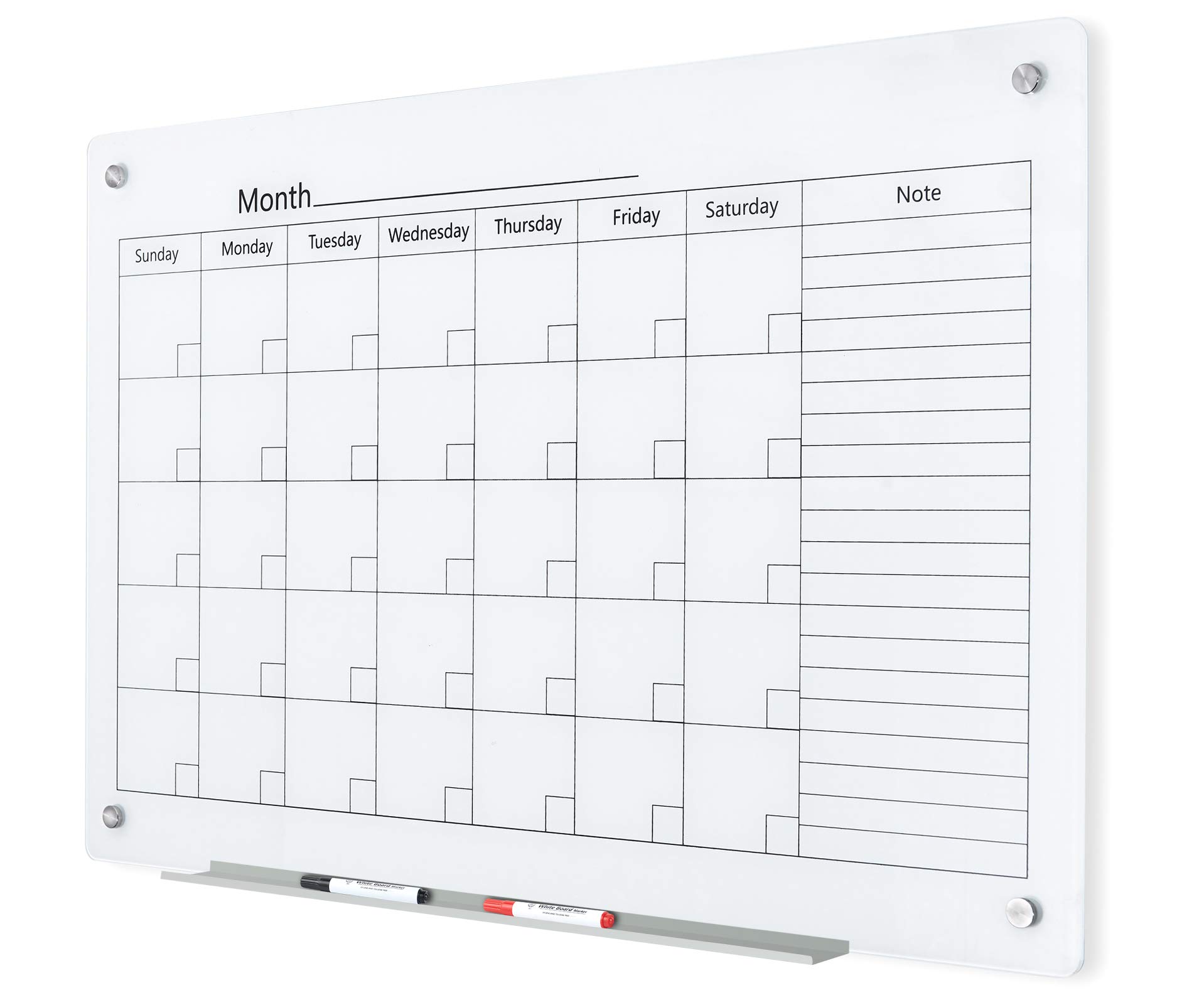 J&J Worldwide Magnetic Whiteboard Calendar 47