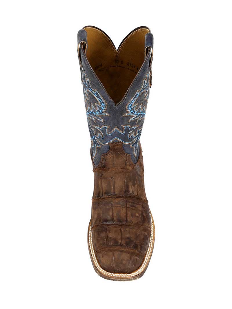 Lucchese M4344 Men's Malcolm Giant Alligator Cowboy Boots in Brandy - Premium Western Boots for Rodeo, Country Dancing & Fashion