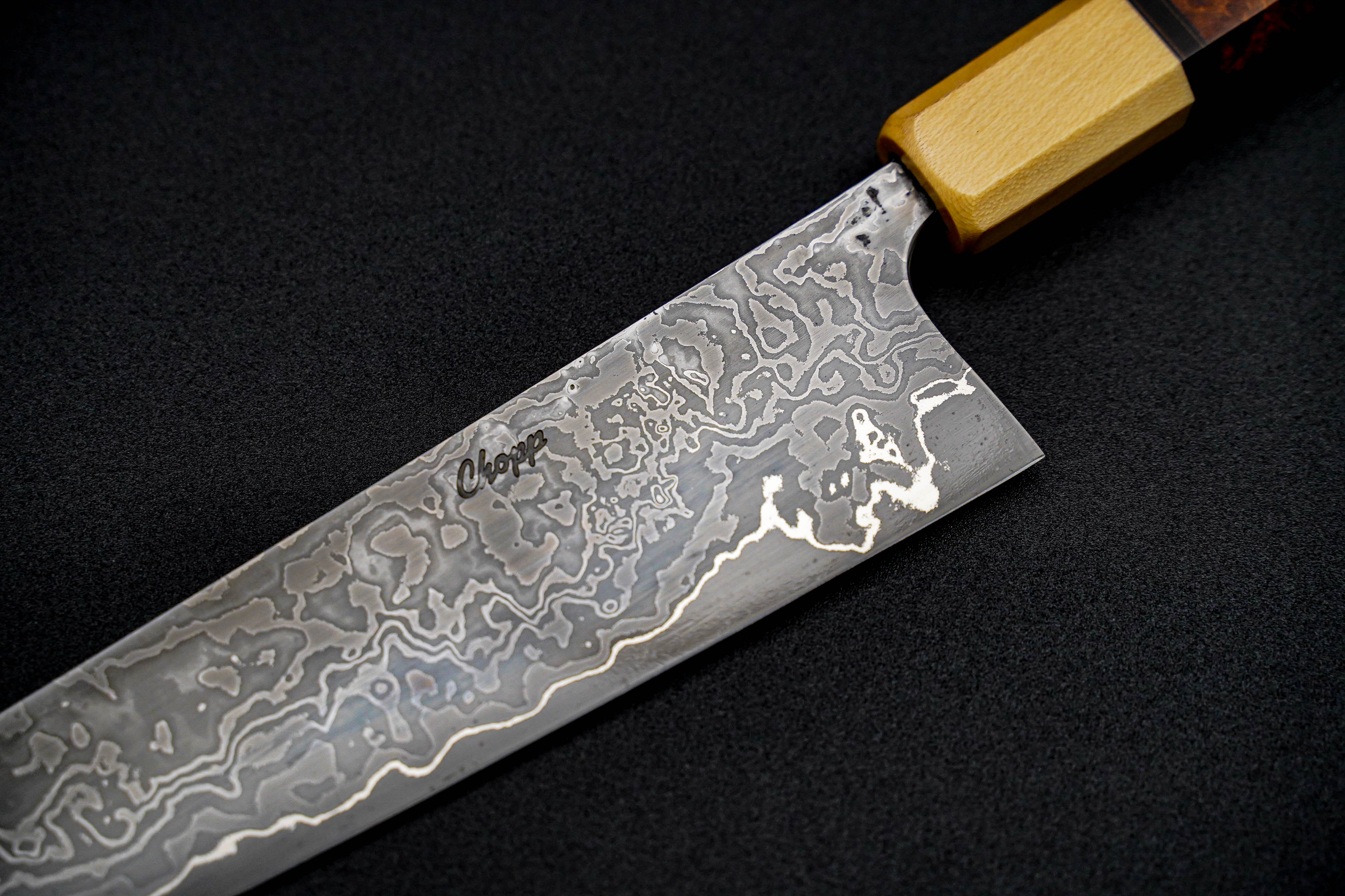 Premium Jamison Chopp 205mm Spicy White Gyuto Japanese Chef Knife – Sharp Kitchen Knife for Sushi, Meat, Vegetables & Professional Cooking
