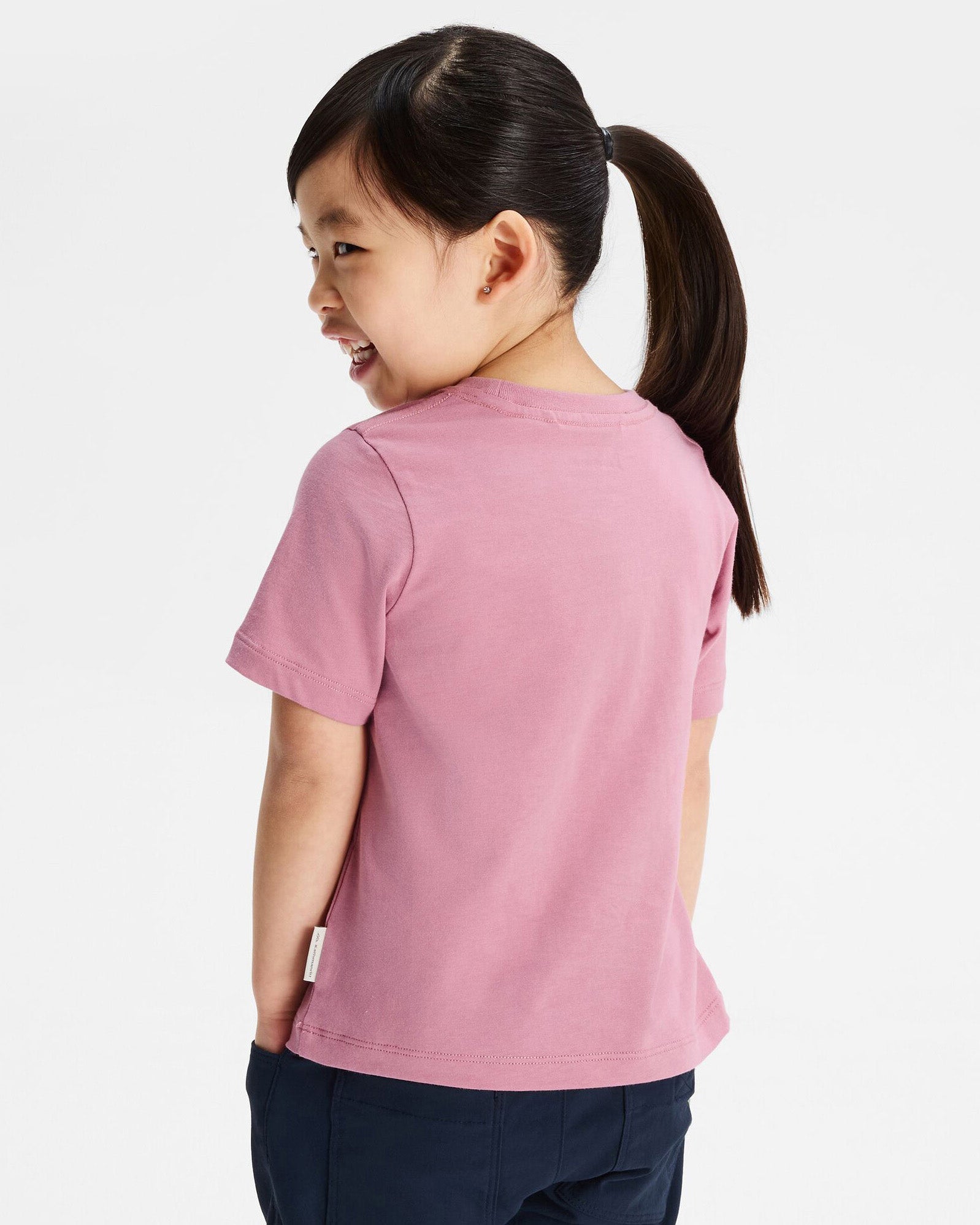 Organic Cotton Kids' Geo Skink T-Shirt in Orchid - Soft & Comfortable Playwear for Boys & Girls - Perfect for School, Playdates & Outdoor Activities