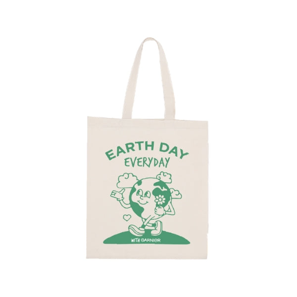 Eco-Friendly Garnier Earth Day Tote Bag - Reusable Shopping Bag for Groceries, Beach & Daily Use - Sustainable Gift for Women & Men