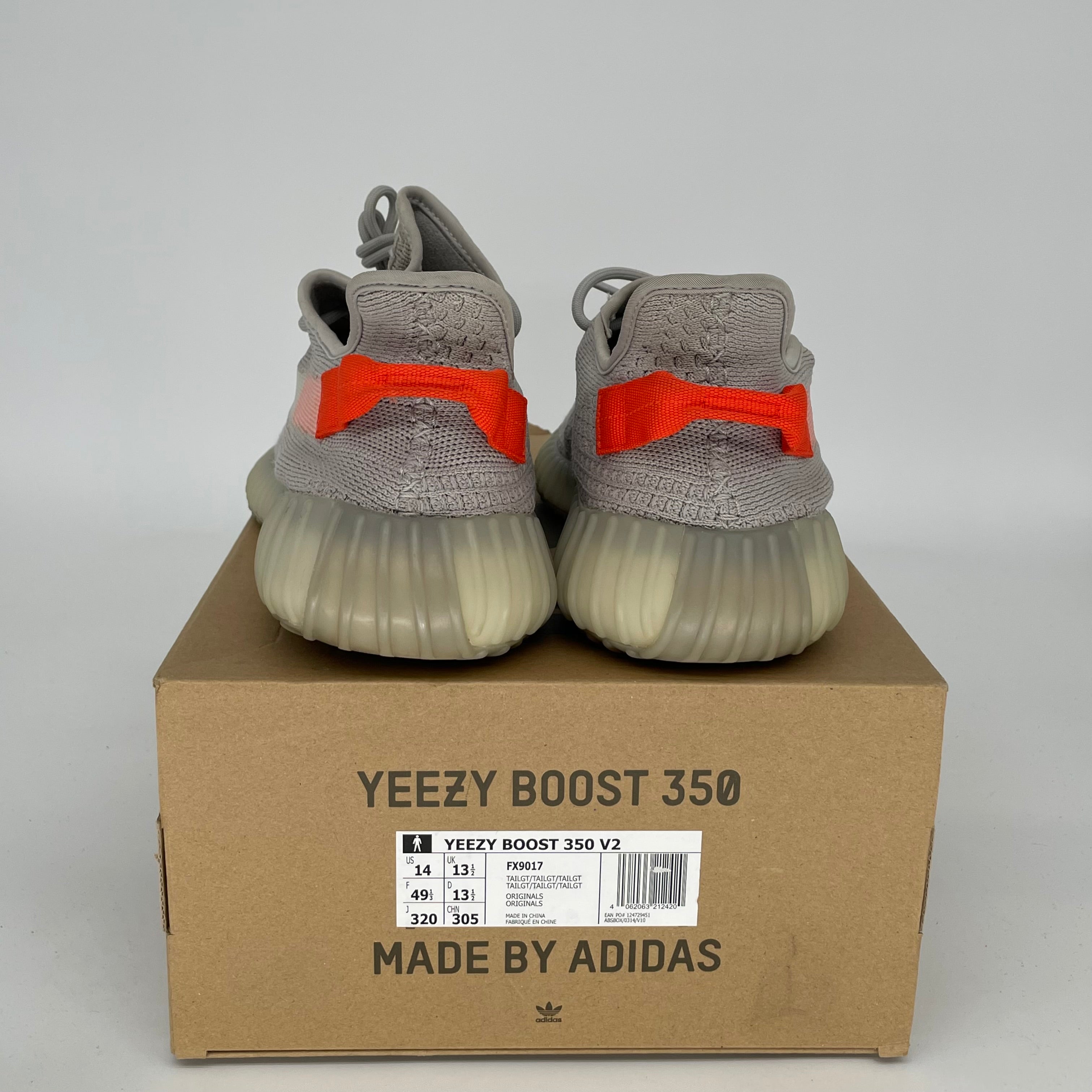 Adidas Yeezy Boost 350 V2 Tail Light Men's Running Shoes Size 14 FX9017 - Comfortable Sneakers for Jogging, Gym Workouts & Casual Streetwear