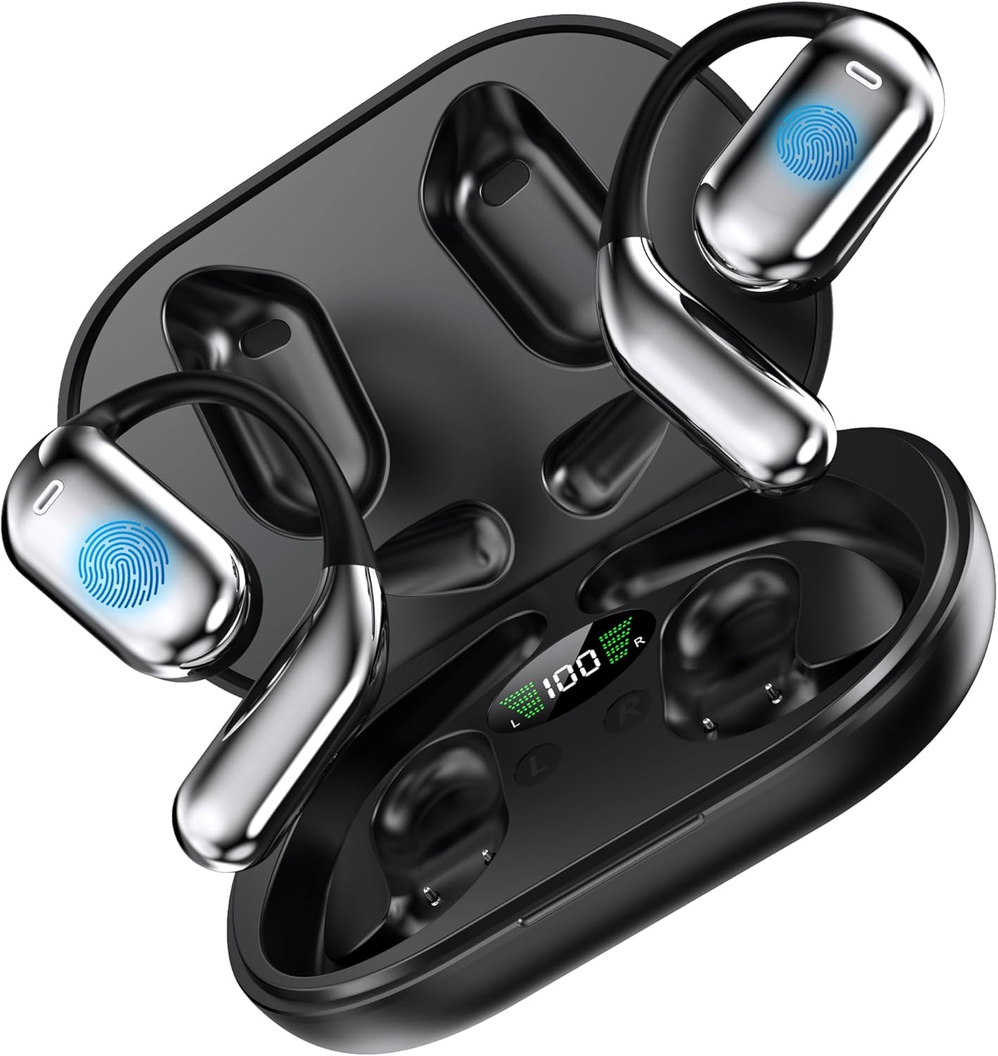 **Wireless AI Translator Earbuds - Real-Time Translation for 144 Languages, Bluetooth 5.4, High-Fidelity Sound, Noise Cancelling - Perfect for Travel, Business Meetings & Sports (Black)**    *(Use Cases: Ideal for international travel, business negotiations, language learning, and hands-free communication during workouts.)*