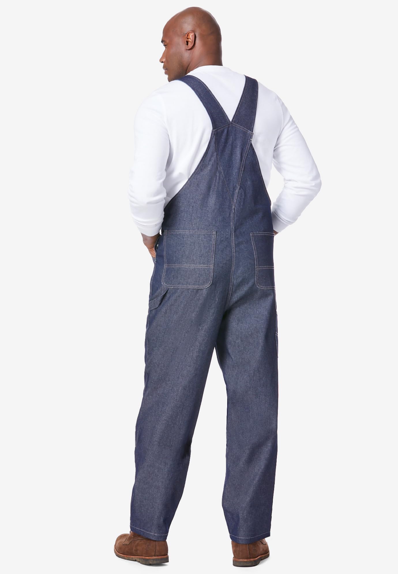 KingSize Men's Big & Tall Lightweight Comfort Denim Overalls - Liberty Blues - Perfect for Work, Casual Wear & Outdoor Activities