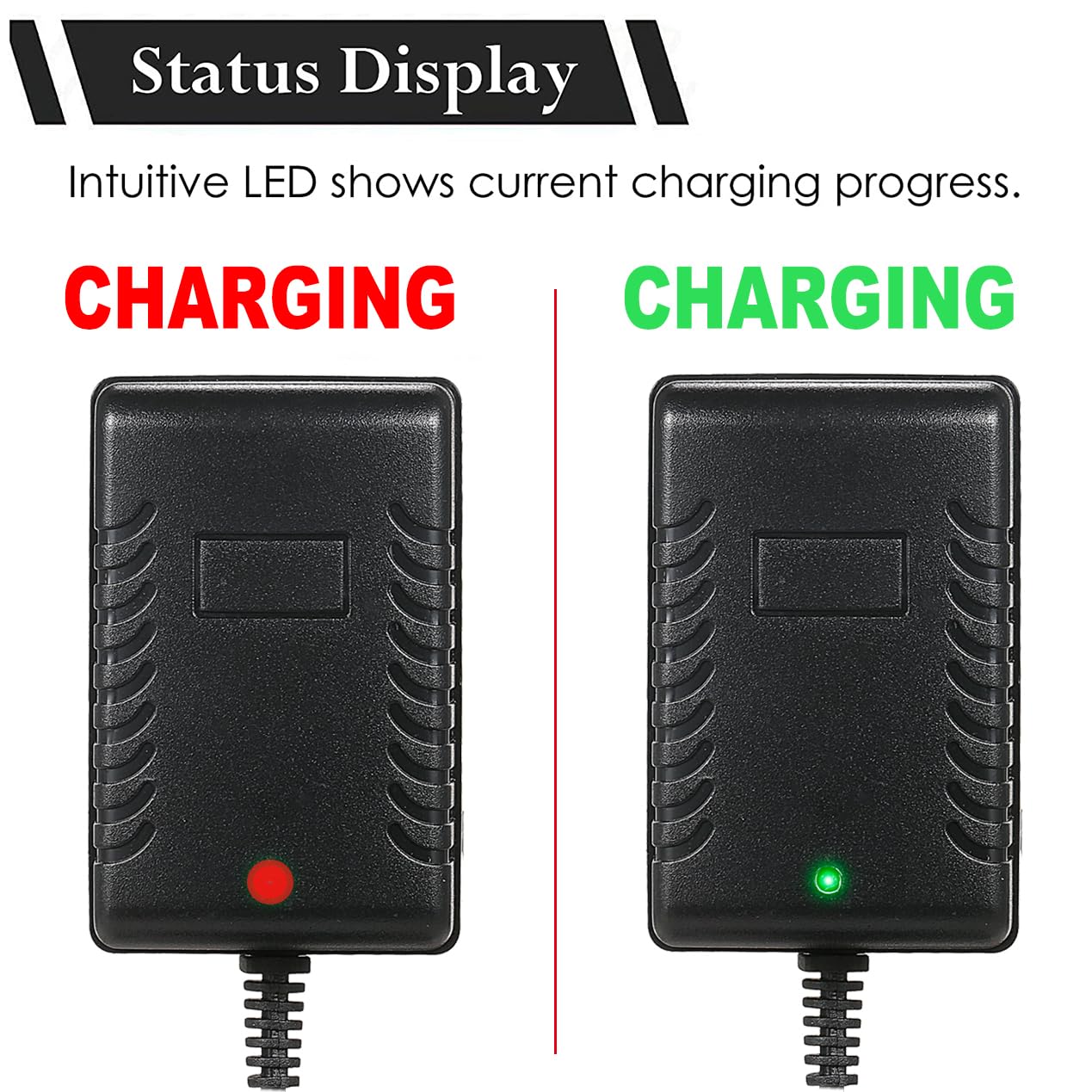 6V Universal Kids Ride On Car Charger - 6 Volt Battery Charger for Best Choice Products, Wrangler SUV, ATV, Kid Trax & Dynacraft Electric Toy Cars | Power Supply for Children's Electric Vehicles (Perfect for Indoor/Outdoor Playtime & Birthday Gifts)