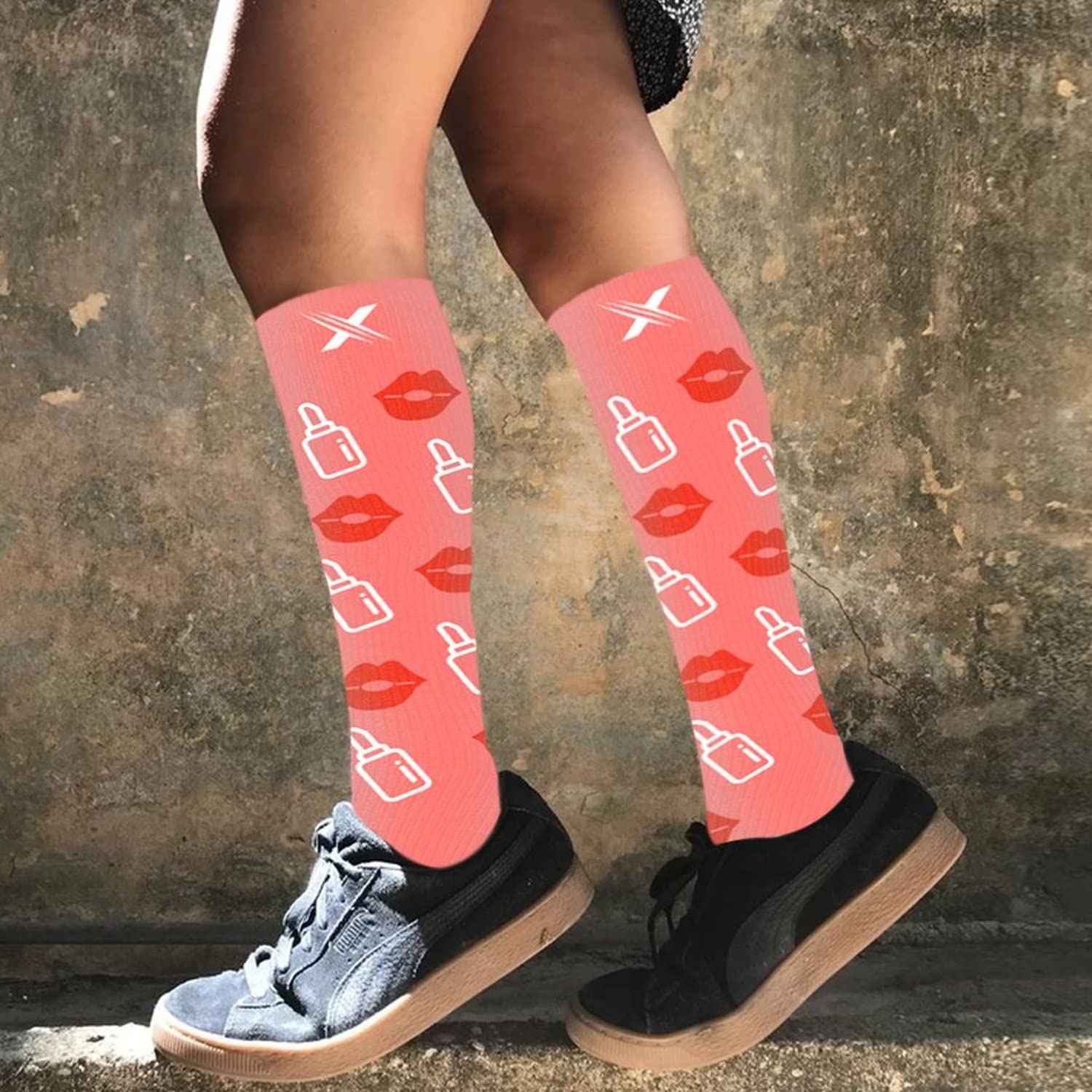 Extreme Fit Compression Socks Knee High - Best for Running, Sports & Pregnancy Relief - 3 Pairs Set - Perfect for Marathon Training, Post-Workout Recovery & Maternity Support