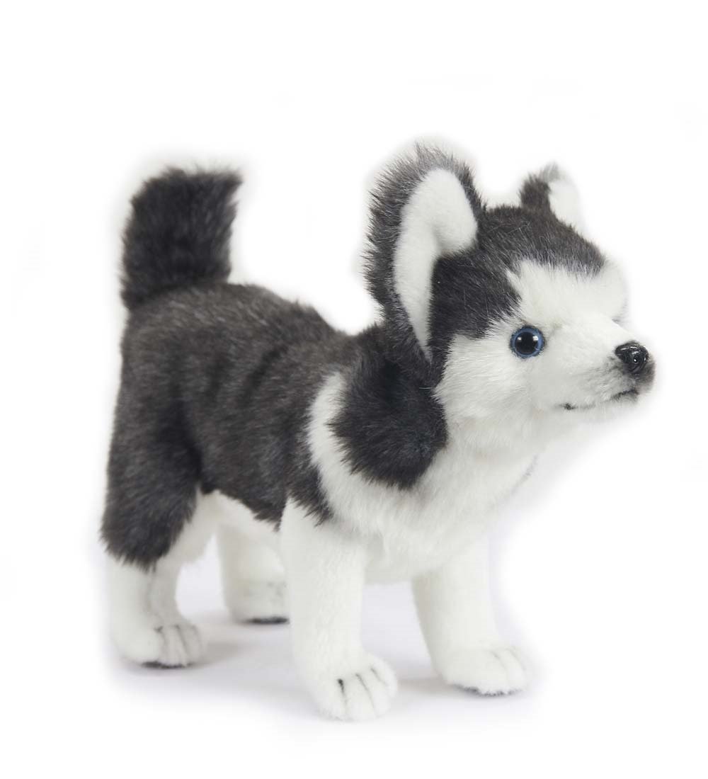 Hansa Toys USA Realistic Husky Puppy Plush - Soft & Cuddly Stuffed Animal for Kids, Dog Lovers - Perfect for Gifts, Nursery Decor, and Cute Home Accessories