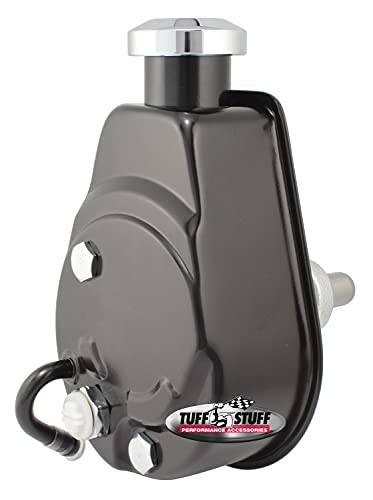 Tuff Stuff GM Power Steering Pump with Press Fit Shaft - Black | Replacement for GM Vehicles | Smooth Steering Performance for Trucks & SUVs