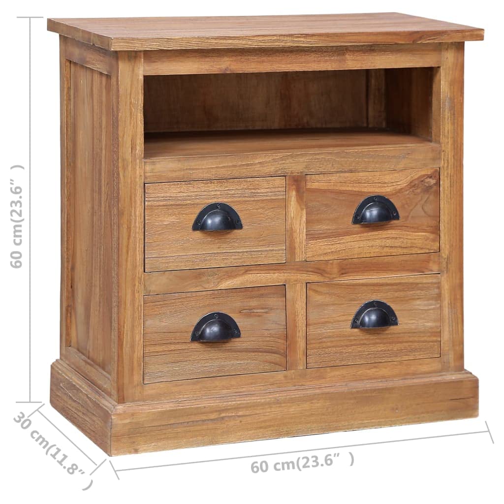 Solid Teak Buffet Cabinet 23.6