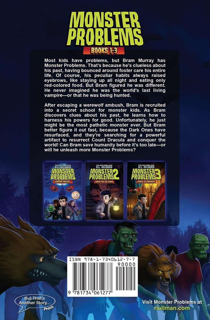 Monster Problems Book Series 1-3 - Kids Fantasy Adventure Chapter Books for Ages 8-12 | Perfect for Bedtime Reading, Classroom Libraries & Gift Giving