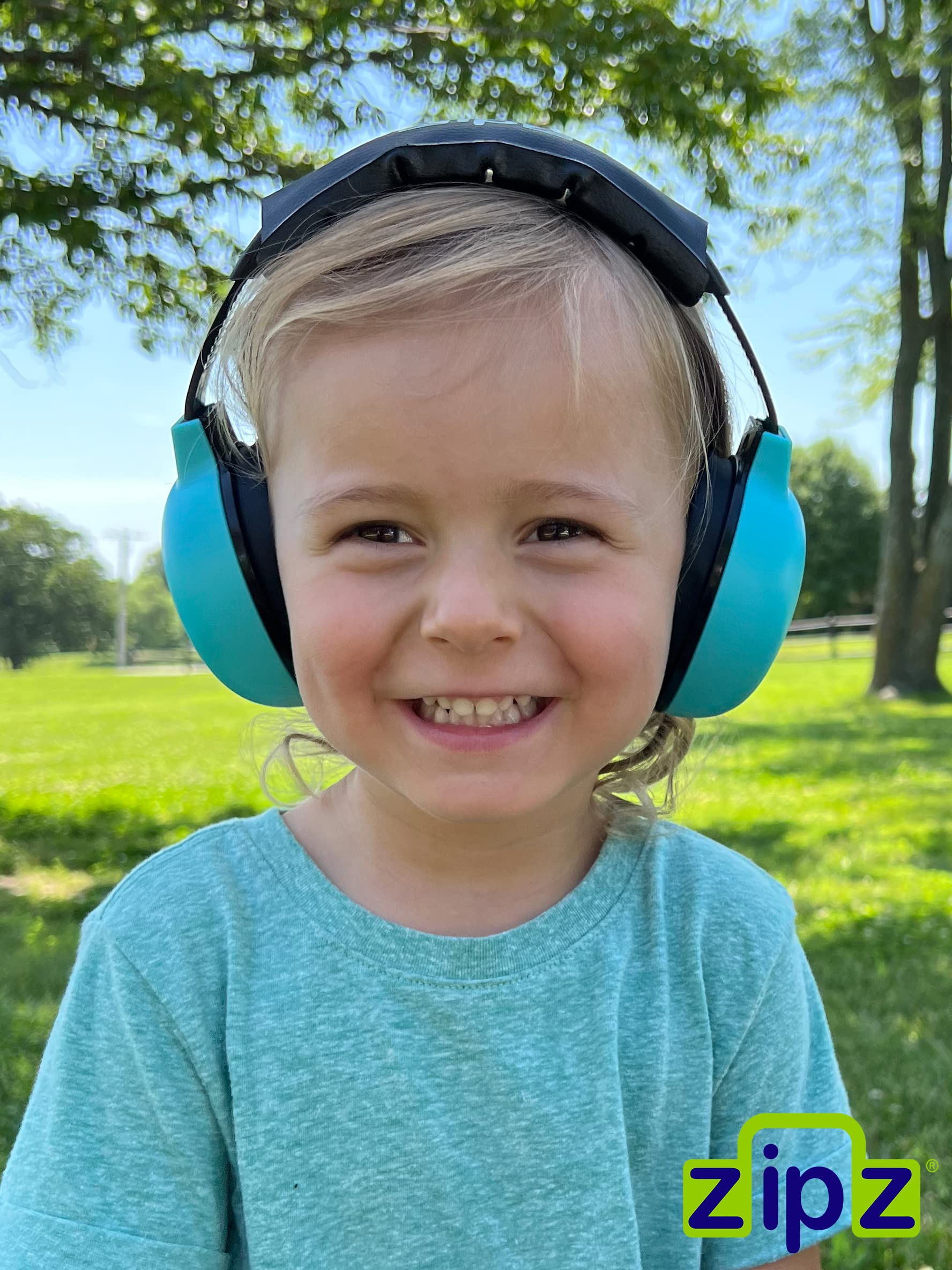 ZIPZ Baby & Toddler Earmuffs - Noise Cancelling Headphones with Magnetic Interchangeable Shells (0-4 Years) - Hearing Protection for Airplanes, Concerts & Fireworks