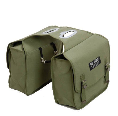 US Army Tactical Side Bag - Military Saddle Bag for Outdoor, Hiking & Camping - Durable Khaki Army Gear (Albuquerque Edition) - Perfect for Adventure, Travel & Daily Use