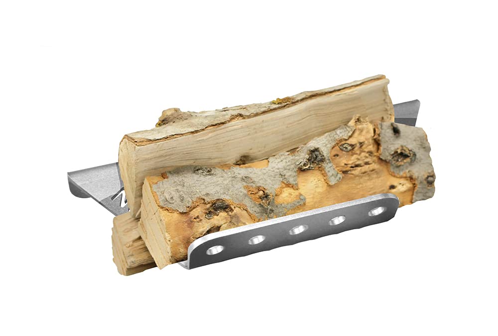 NU2U Wood Pizza Oven Firewood Log Rack - Universal Fit for Small Wood Pizza Ovens - Durable 1-Piece Firewood Holder for Outdoor Cooking, Camping & Backyard BBQs