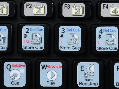 Native Instruments Traktor Scratch Pro Keyboard Stickers - Compatible with Desktop, Laptop & Notebook - Perfect for DJs, Music Producers & Digital Performers