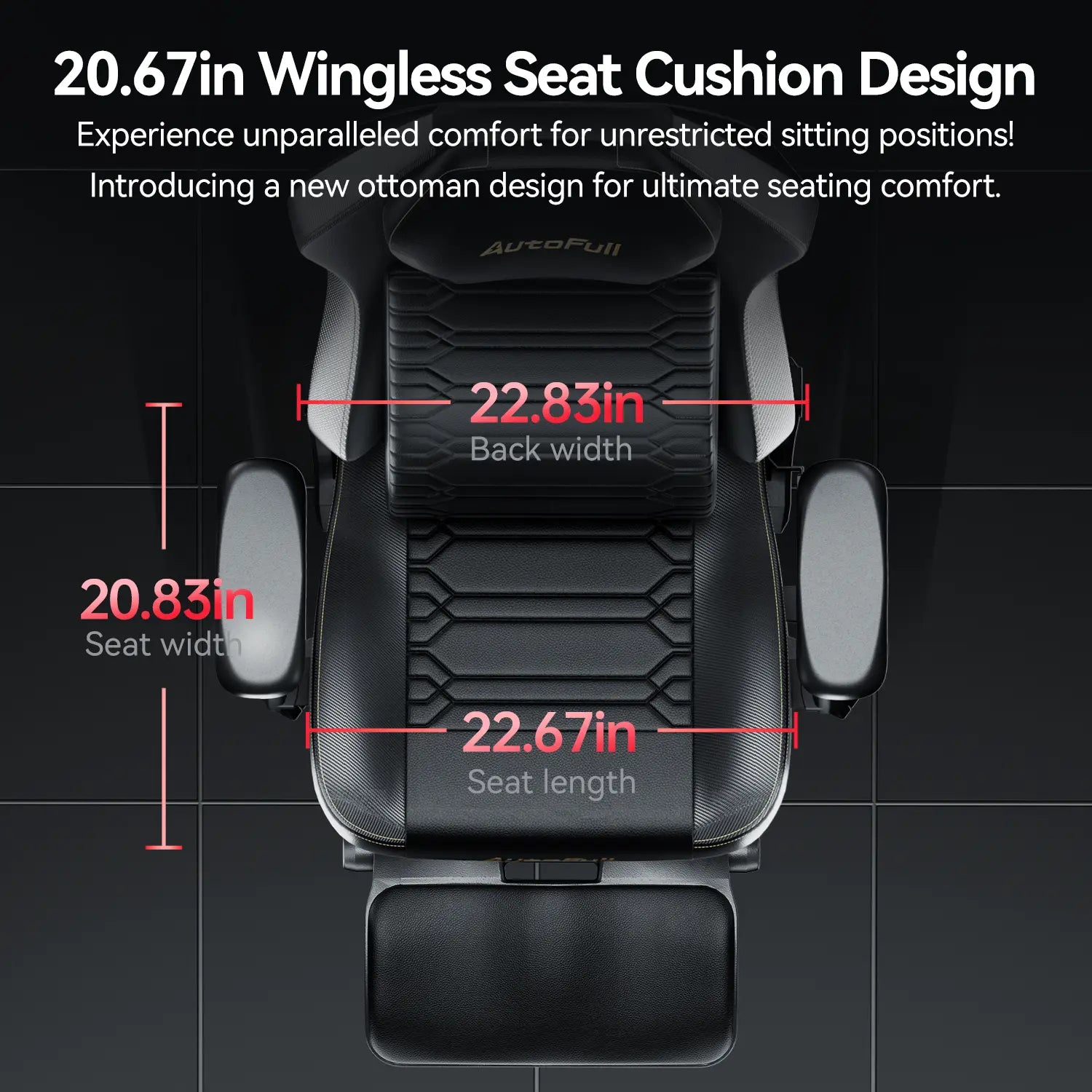 AutoFull M5 Ergonomic Gaming Chair - High Back Racing Style with Lumbar Support for PC, Office & Esports - Comfortable PU Leather Computer Chair for Long Gaming Sessions