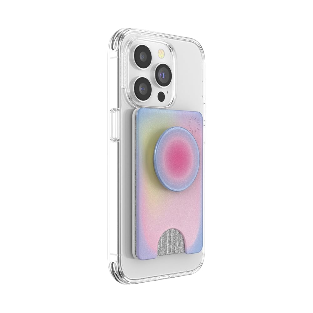 PopSockets Expanding Phone Grip & Wallet - Slim Card Holder for iPhone & Android - Secure Phone Stand & Wallet for Everyday Use, Travel & Hands-Free Convenience