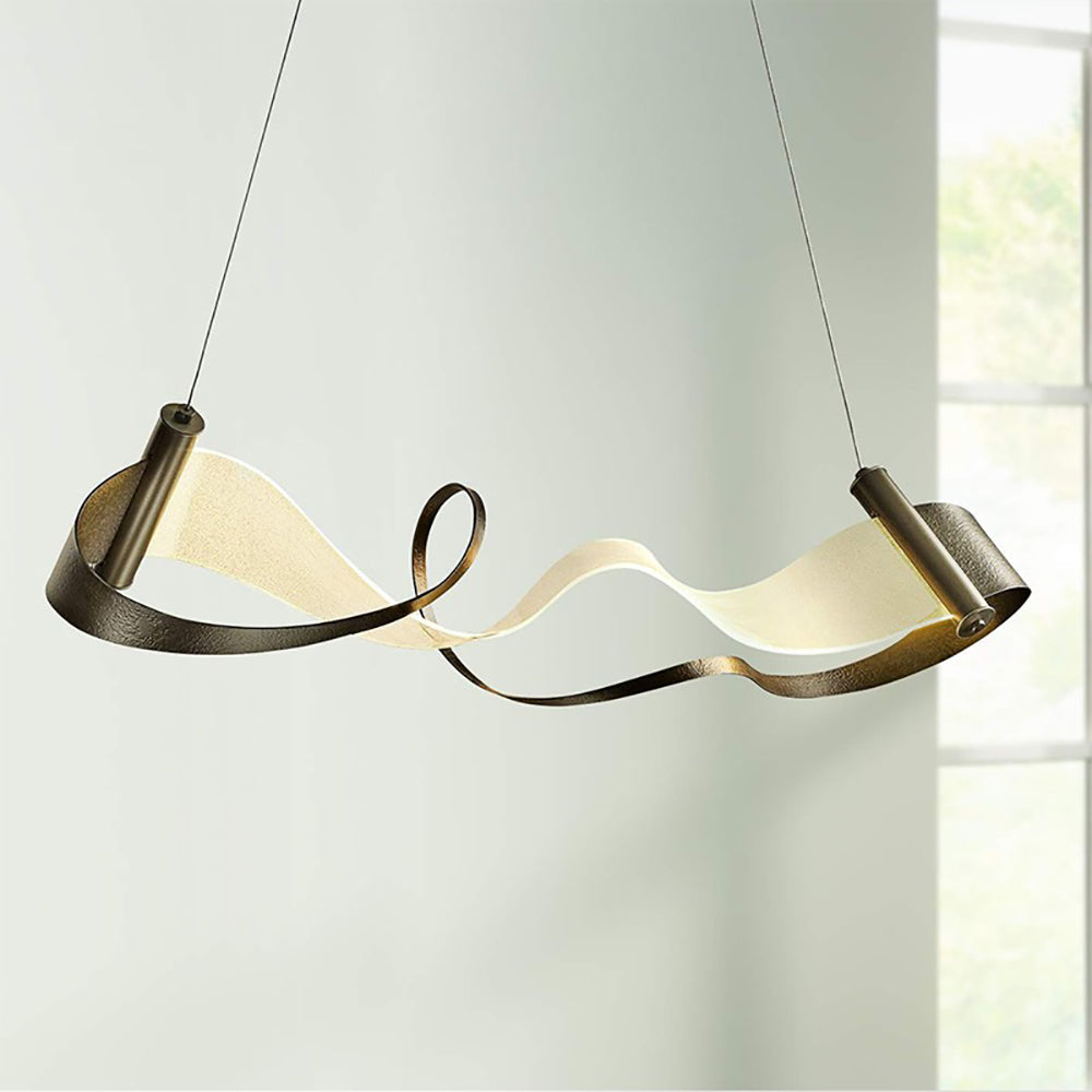 Wave Chandelier - Modern Crystal Ceiling Light Fixture for Living Room, Dining Room & Bedroom | Elegant Lighting Decor for Home, Office & Wedding