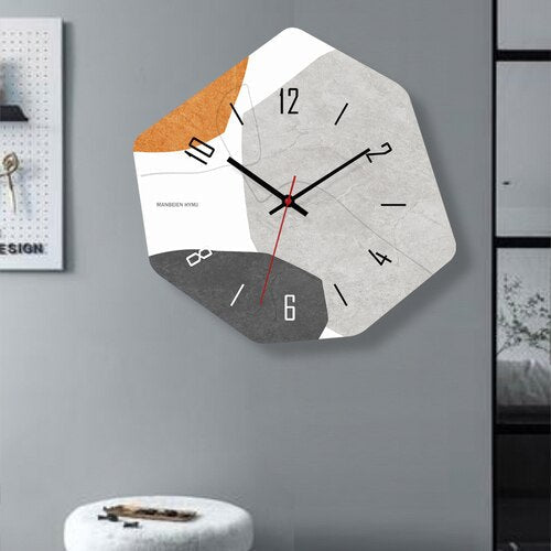Picasso Design Wall Clock - Modern Artistic Home Decor for Living Room, Bedroom & Office | Silent Non-Ticking Battery Operated