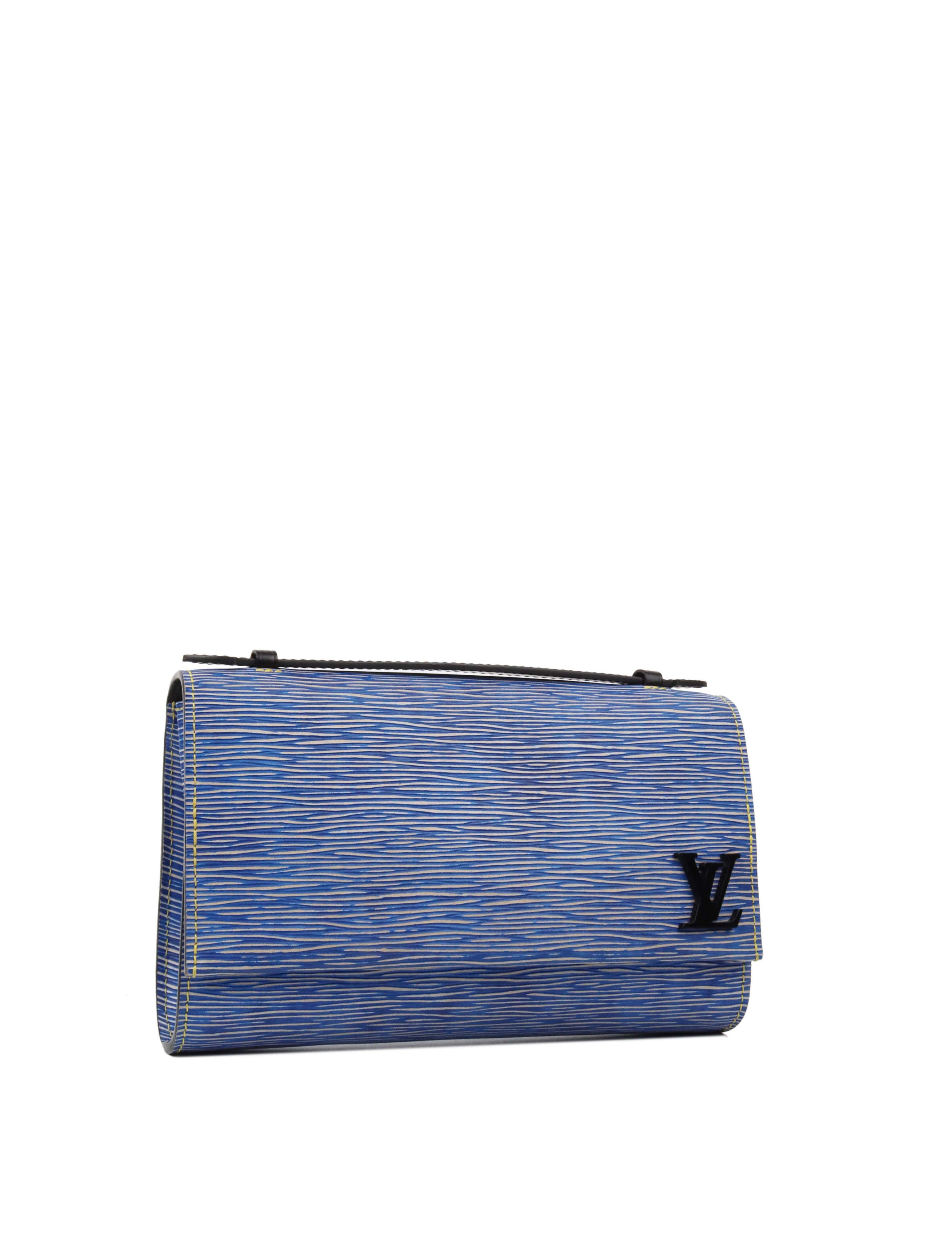 Louis Vuitton Clery Epi Denim Crossbody Bag - Luxury Designer Handbag for Women, Fashionable Blue Denim Purse with Gold-Tone Hardware | Perfect for Work, Travel & Everyday Use