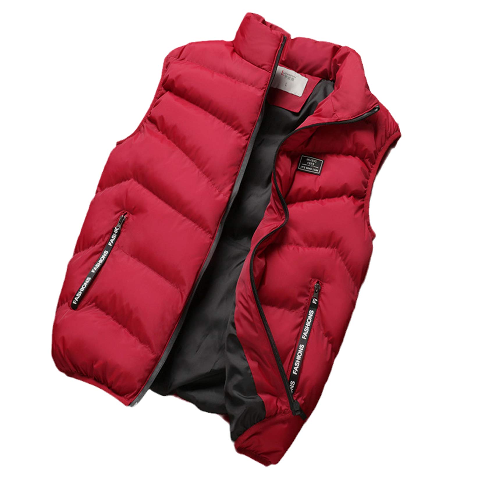 Men's Sleeveless Thermal Vest - Soft Thickened Waistcoat Jacket for Spring & Fall | Casual Coats for Outdoor Activities, Work & Daily Wear