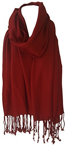 Unisex Plain Pashmina Scarf Shawl Wrap - 100% Viscose Soft Lightweight Stole for Women & Men - Perfect for Winter Fashion, Office Wear & Gift Giving