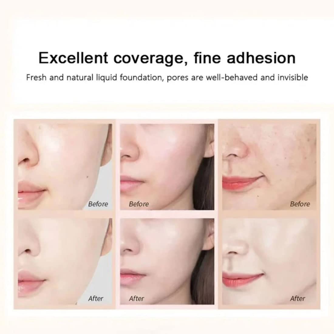 MZV Air Cushion BB Cream - Waterproof Foundation with Water Bead Technology, Tricolor Latte Concealer Cushion for Moisturizing & Brightening Skin | Evens Skin Tone, Lightweight 14g (#23 Natural) | Perfect for Daily Makeup, Touch-Ups & On-The-Go Beauty