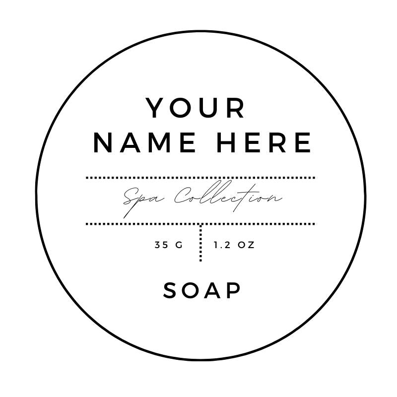 Custom Personalized Soap Labels for Handmade Spa Products - Waterproof & Elegant Design for Wedding Favors, Baby Showers & Luxury Gift Packaging