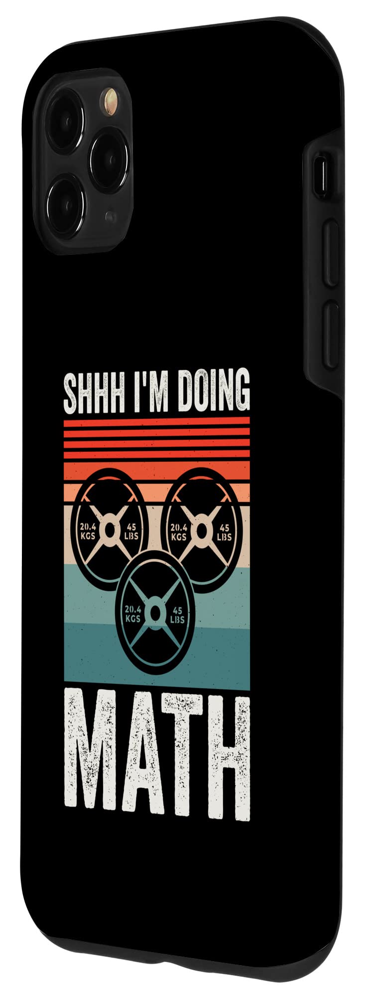 iPhone 11 Pro Max Case for Gym & Workout - Funny Weightlifting Math Design - Perfect for Fitness Enthusiasts & Math Lovers