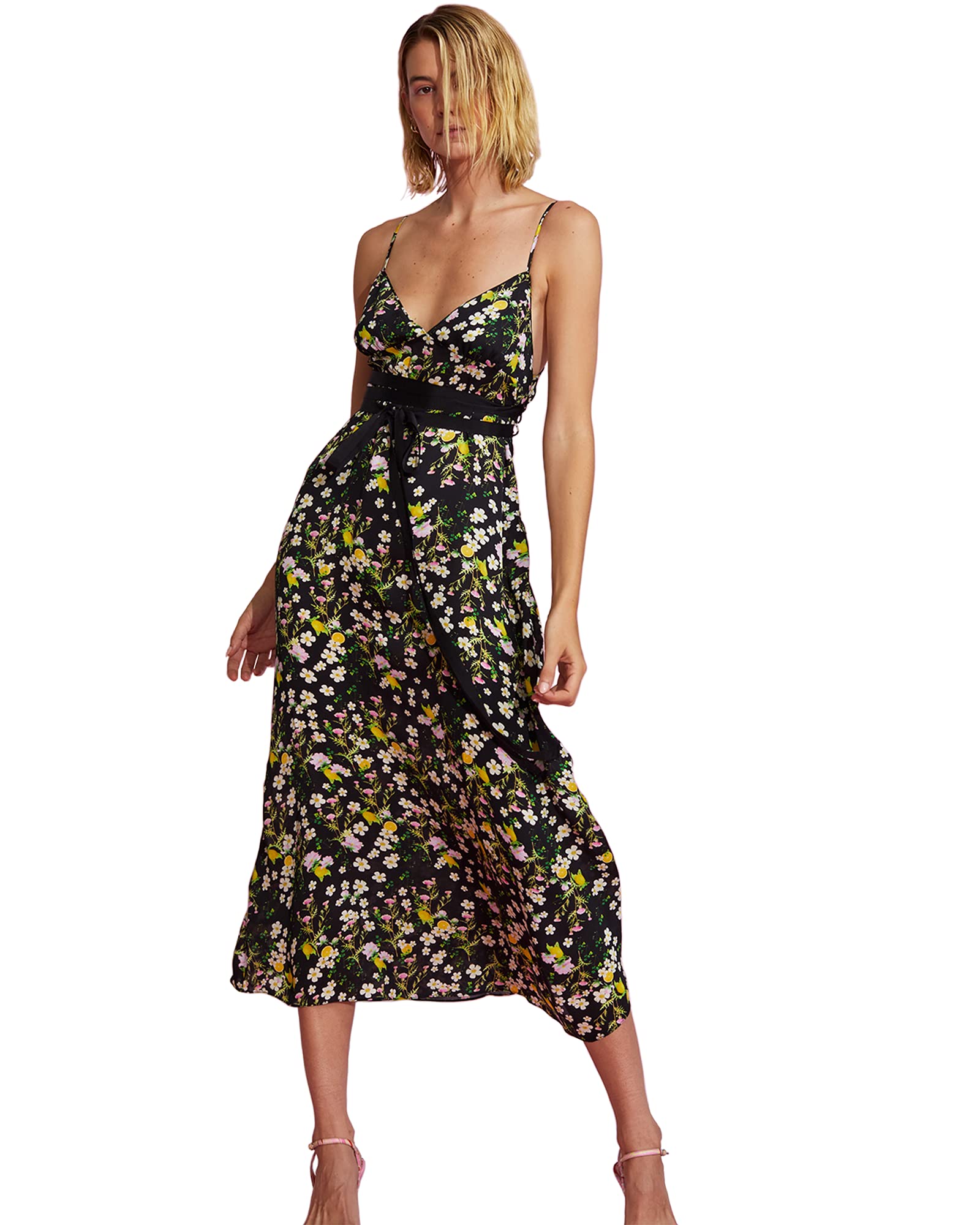 Cynthia Rowley Women's Summer Capri Dress - Floral Print Casual Sundress for Beach, Vacation & Outdoor Activities