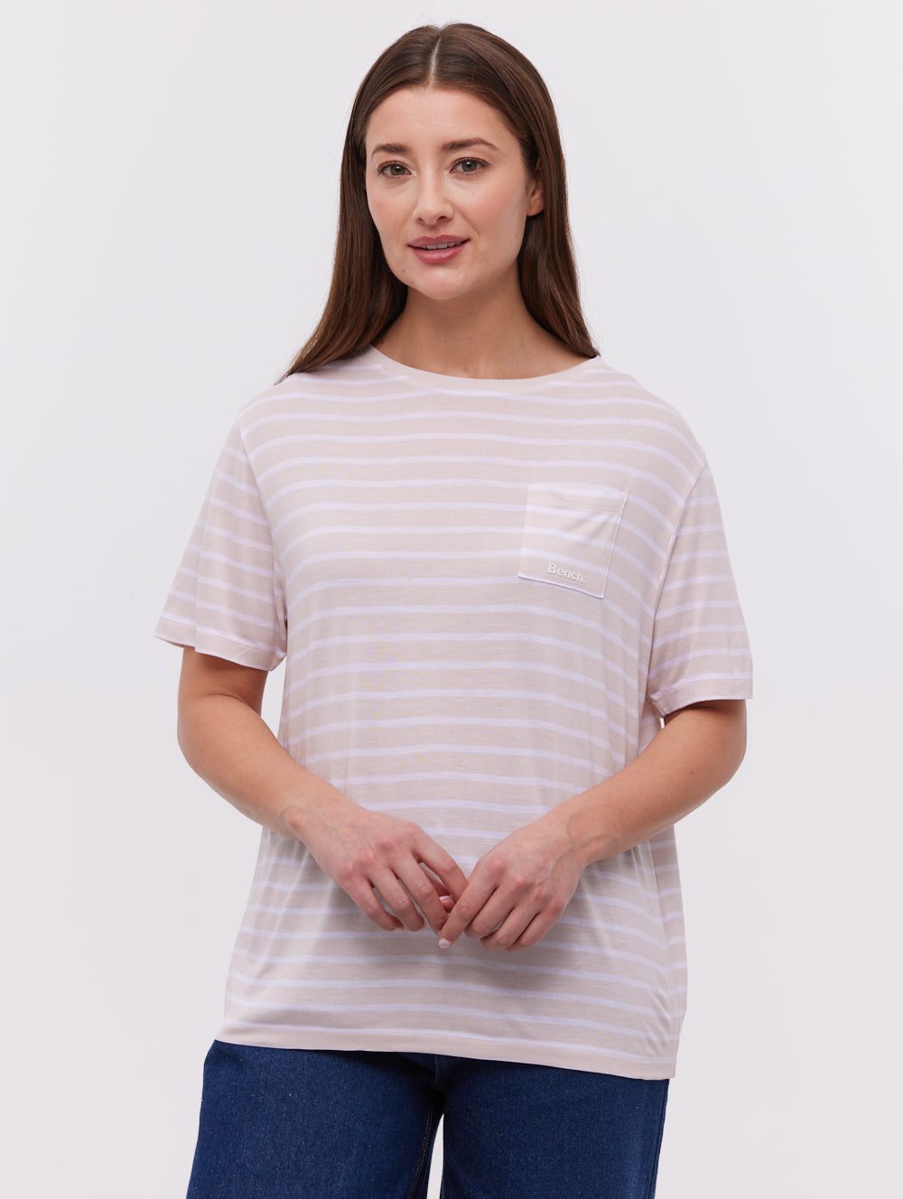 Nouria Striped Pocket T-Shirt for Men - Casual Comfort Fit Cotton Tee - Perfect for Everyday Wear, Outings, and Relaxing at Home