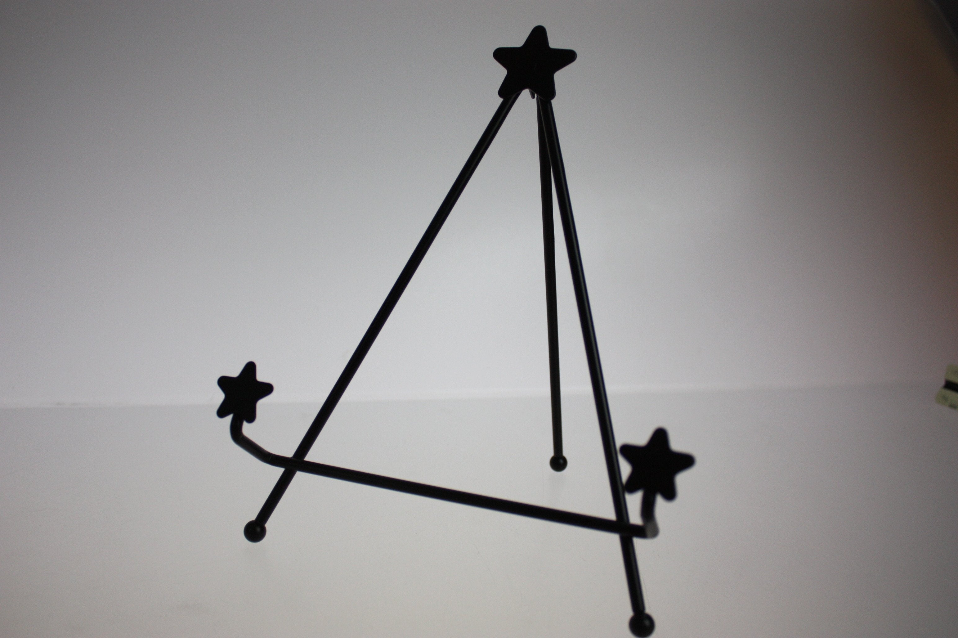 6 Pack Heavy Duty Iron Folding Easels for Artists - Adjustable Display Stands for Canvas, Chalkboards & Signage (Indoor/Outdoor Use)