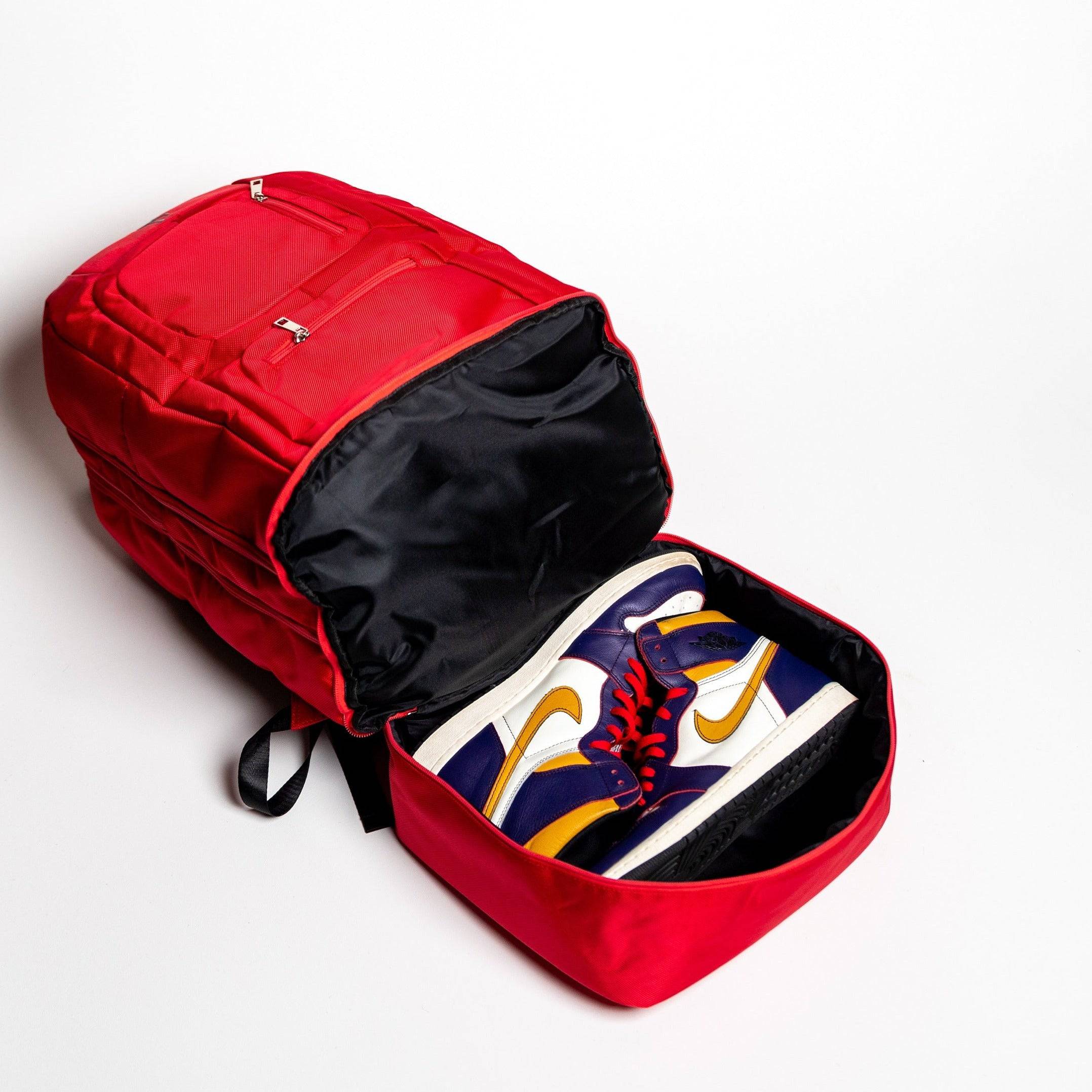Red Polyester Carry On Bag - Patented Signature Design for Travel, Business Trips & Weekend Getaways