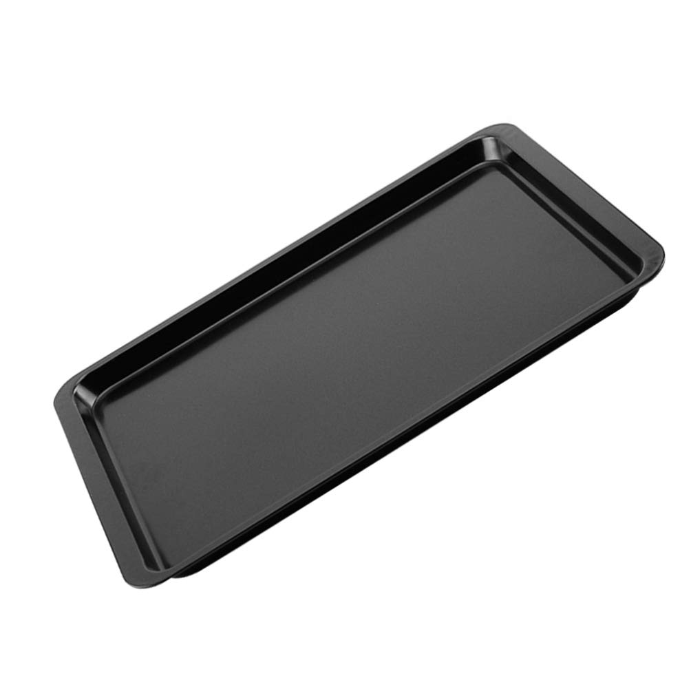 1pc Hemoton Nonstick Baking Pan - Stainless Steel Cookie Tray, Pizza Pan & BBQ Grill Plate for Oven, Desserts, Pizza Serving & Outdoor Cooking | Durable Bakeware for Home & Commercial Use