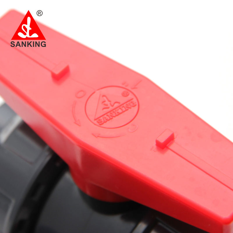 Sanking UPVC Double Union Ball Valves (15mm-100mm) BSP Threaded - High Pressure Resistant PVC Ball Valves for Water, Gas & Chemical Piping Systems