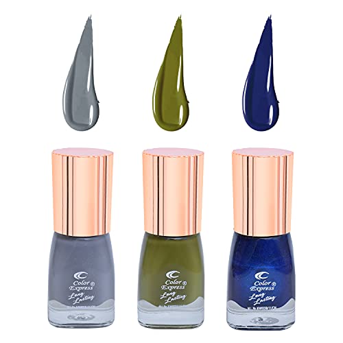 LIGHT GRAY,MEHANDI COLOR,METALIC BLUE