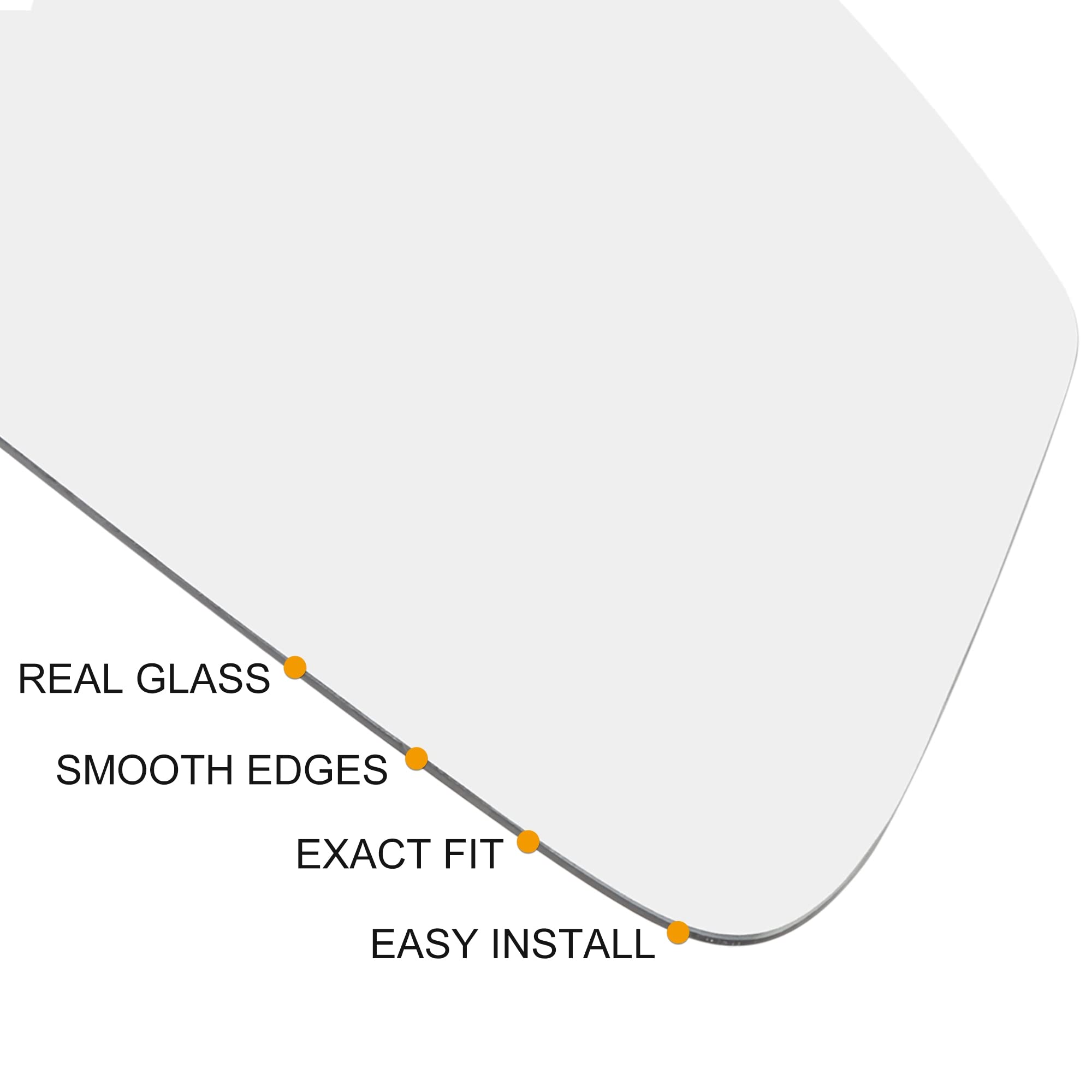 X AUTOHAUX Heated Rearview Mirror Glass Replacement with Backing Plate - Left/Right Driver Side Compatible with Nissan Cube & Juke | Perfect for Winter Driving, Enhanced Visibility & Safe Lane Changes