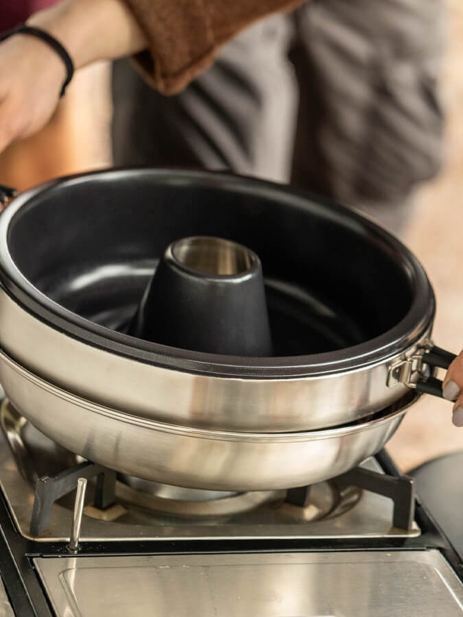 Petromax Dimego 2 Liter Camping Oven Pot - Stainless Steel Dutch Oven for Outdoor Cooking, Baking & Campfire Meals | Perfect for Camping, Backpacking & Picnics