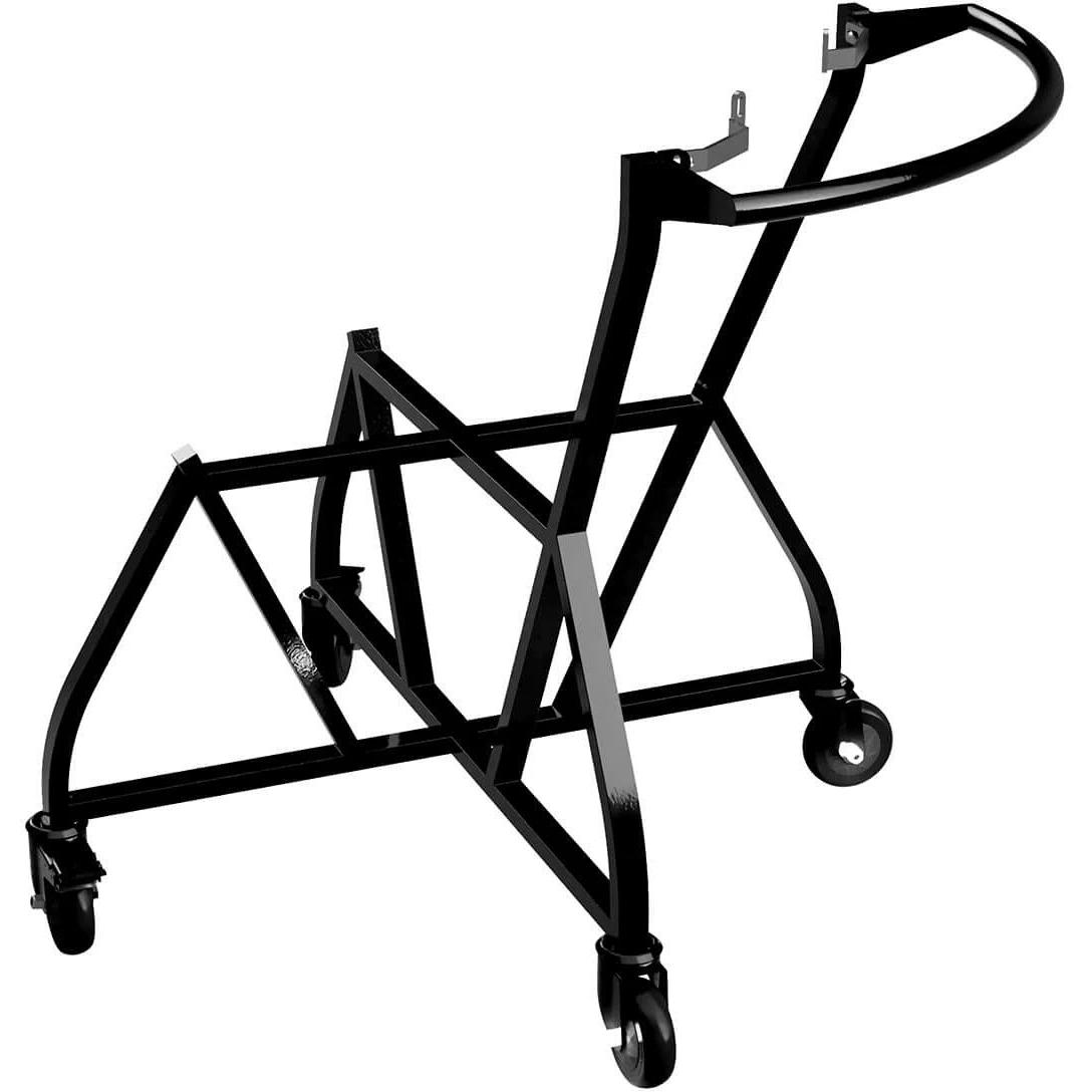 Big Green Egg Integrated Nest + Handler for XL Egg 121158 - Heavy Duty Grill Stand with Wheels for Outdoor Cooking, Backyard BBQs & Patio Grilling