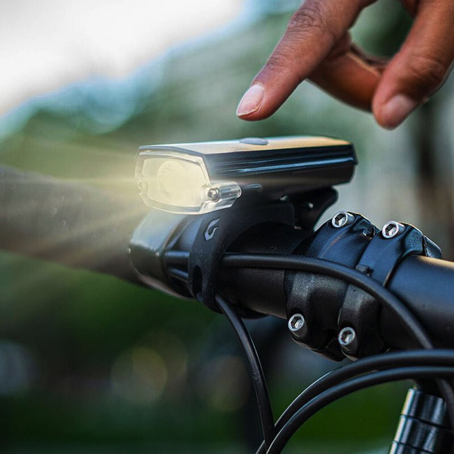 Dayblazer 550 Front/Grid Rear Bike Light - High Visibility LED Bicycle Headlight & Taillight Set for Night Cycling, Commuting, and Mountain Biking